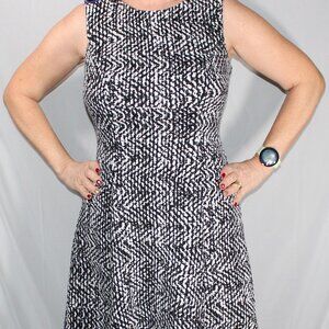 Alyx Black & Blue Petite Knit-Look Dress - Size 8P